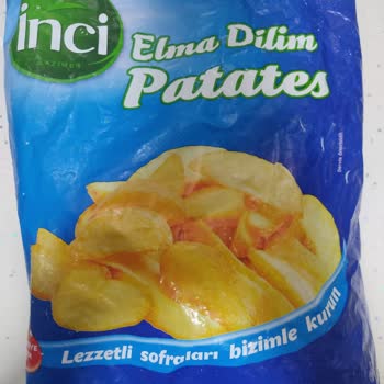 Şok Marketler İnci Elma Dilim Patates Tadı Çok Kötü