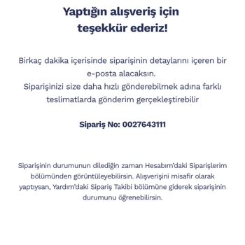 Penti Sipariş İptali Oyalama