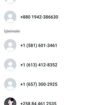 WhatsApp +1 Li Yabancı Numaralardan Sürekli Merhaba Diye Mesajlar Alma