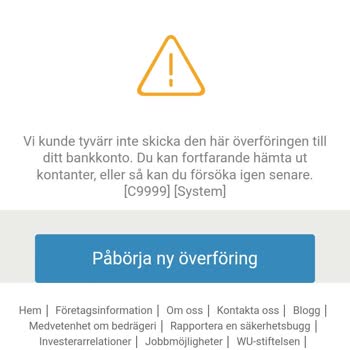 Western Union Para Transferi Sorunu Düzeltme Yapılmıyor