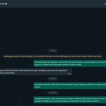 Puffbartr Ürünleri Göndermiyor Ve Sorulara Cevap Vermiyor