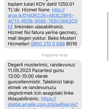 Beko Yetkili Servis Hizmeti Şikayeti