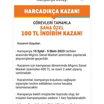 Migros Puan Yükleme Yapılmadı!