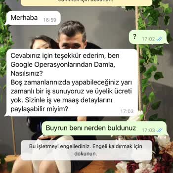 WhatsApp'tan Yabancı Numaradan Gelen Mesaj