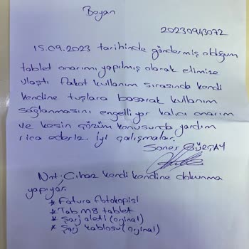 Gulf Sigorta Smart Servis Teknosa Lenovo Şikayetim Açıklamada