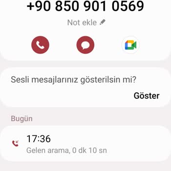 08509010569 Bilgim Dışı İşlem Önlemi .
