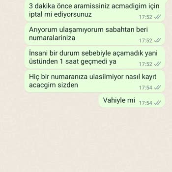 Kumtel Servis Aramasına 3 Dakika Geç Döndüğüm İçin İptal Ediyor.