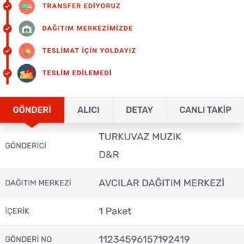D&R'dan Yarın Teslim Ürünümü Merdivenaltı Bir Kargo Şirketiyle Gönderdik, Ürünüm Teslim Edilmedi