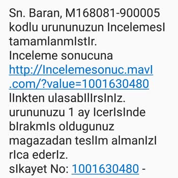 Mavi Şikayet Kabul Edilmiyor