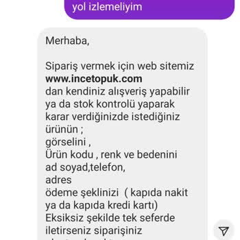 incetopuk.com Para İadesi Hakkında Şikayetim