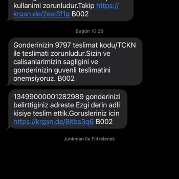 KARGOMsende Kargom Elime Ulaşmadı Teslimat Mesajı Geldi