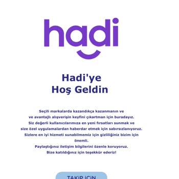 Hadi TOM Pay Rızasız Üyelik İşlemi