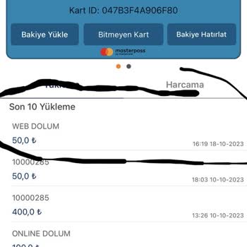 Asis Elektronik Asis Üzerinden Otobüs Yolcu Kartıma 50 Lira Yüklemem Kartıma Geçmedi
