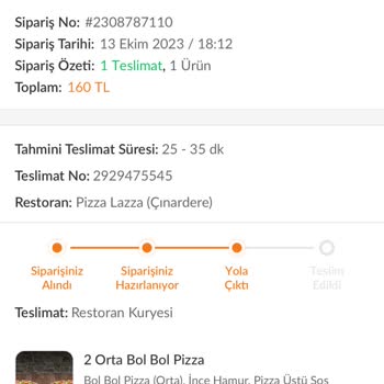 PizzaLazza Ürünün İçinden Bulaşık Tel Parçası Çıktı.! Ürünü Atmadım.