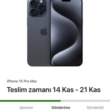 Apple Store İPhone 15 Pro Max Siparişi İşleniyor 20 Gündür