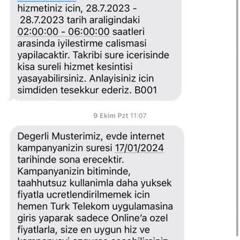 Türk Telekom İnternet Faturası Hakkında Bilgilendirilmeden Yansıtılan Bedel