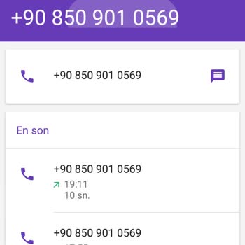 0850 901 05 69 0850 901 0569 Bilinmeyen Bir Numara