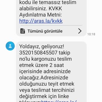 Aras Kargo Tersane Şubesi Kargo Teslim Etmemesi