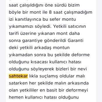 Sitare Giyim Müşteri Memnuniyetsizliği Baştan Savma