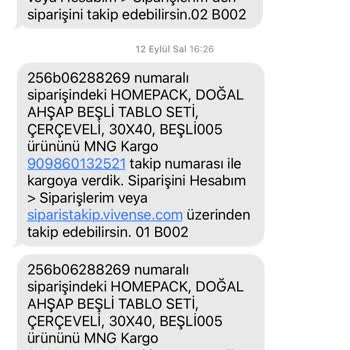 Vivense Teslim Edilemeyen Ürün
