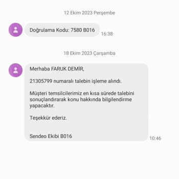 Sendeo Firmasındaki Kargom Gecikti