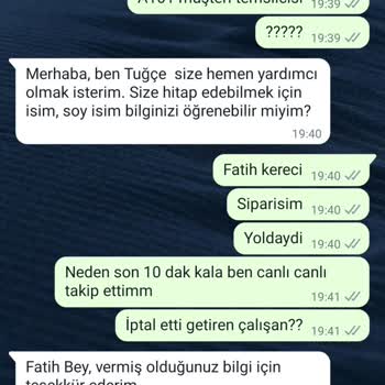 A101 Konumuz Farklı Deyip, Kafalarına Göre Sipariş İptal Yapmaları