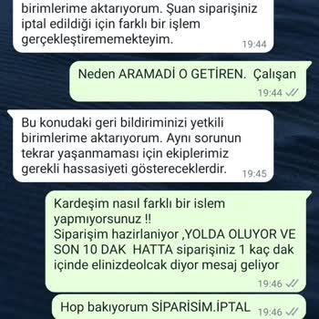 A101 Konumuz Farklı Deyip, Kafalarına Göre Sipariş İptal Yapmaları