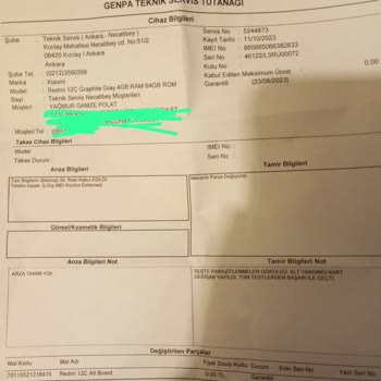 Genpa Teknik Servis Arıza Giderilme Sorunu Çözülmedi