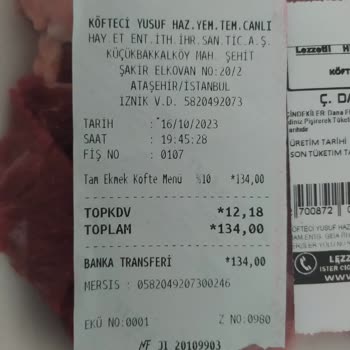 Köfteci Yusuf Hesaplı Kasap Ataşehir Şubesi Eksik Sipariş