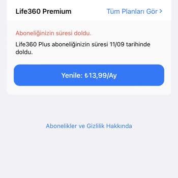Life360 Kartımdan Para Çekti