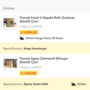 Cepte Şok Kargolu Ürün Teslimatı Yapılmıyor