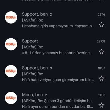 Ask.fm Hesabıma Giremiyorum. Girsem Bile Sorularımı Dahi Göremiyorum