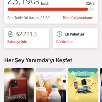 Vodafone Param İade Edilmiyor