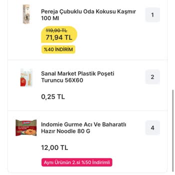 Migros Sanal Marketin Eksik ve Yanlış Ürün Göndermesi