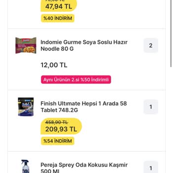 Migros Sanal Marketin Eksik ve Yanlış Ürün Göndermesi
