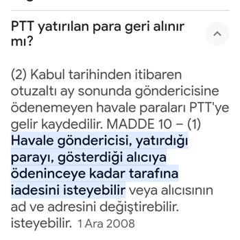 PTT Bank EFT Yaptım İptali