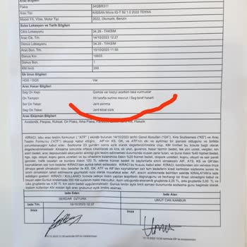 Dailydrive Benden Kaynaklı Olmayan Hasar İçin Fahiş Para Talep Ediyor