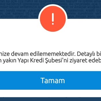 Yapı Kredi Mobil'den Hesap Açamama Sorunu