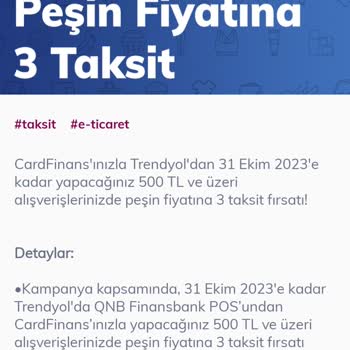 Kampanya İtiraz QNB Finansbank Taksit