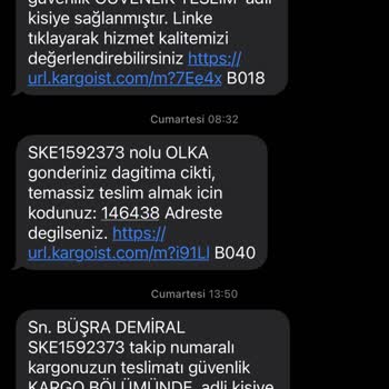 Kargoist Firması Teslim Etmediği Kargoyu Teslim Etti Olarak Belirtti.