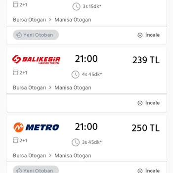 Obilet Gidiş Süresi Yanlışlığı