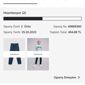 Online DeFacto'dan Yapılan Alışveriş