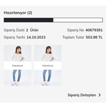 Online DeFacto'dan Yapılan Alışveriş