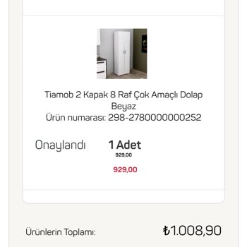 A101 Dolabımın Kargolanmaması Ve Haftalardır Bir Sonuca Ulaşamamam