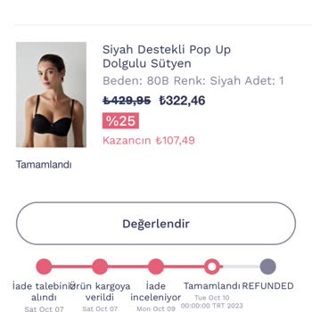 Penti Ücret İadem Yapılmadı