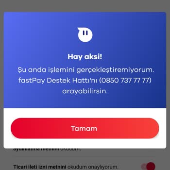 FastPay App  Hatası Çözümlenmiyor!