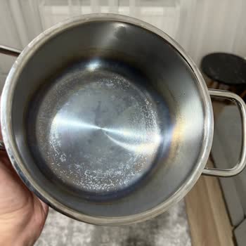 Korkmaz Mutfak Eşyaları Korkmaz Tencere Seti İkinci Kullanımda Karardı