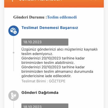 MNG Kargo Göztepe Şubesi Telefon Açmıyor Sipariş Getirmiyor