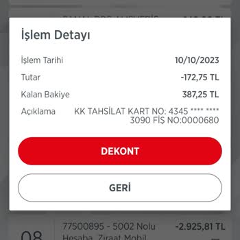 Ziraat Bankası Kk Tahsil Adı Altında Haberim Olmadan Para Tahsili