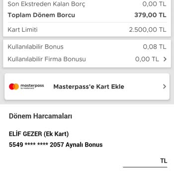 Garanti BBVA Kredi Kartımdan Bilgim Dışında Çekim Yapılmış